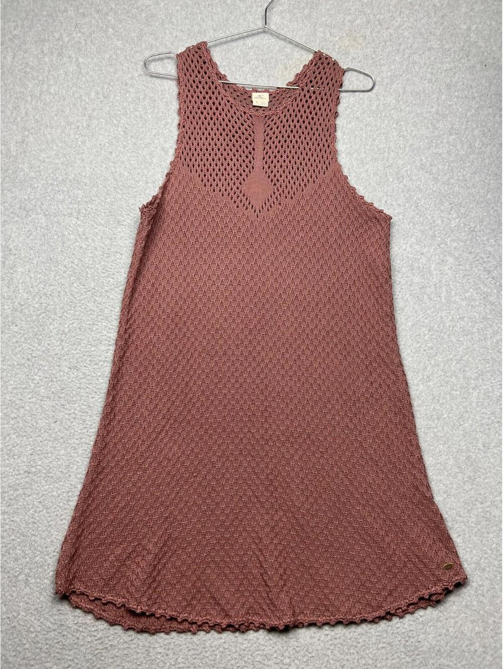 O'Neill Womens Crochet Knit Boho Indie Granola Peasant Juno Swing Dress Size XL